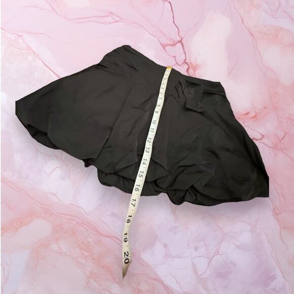 Flavio Castellani Made in Italy Black Ruched Mini Skirt Size M (6) - Picture 2 of 9